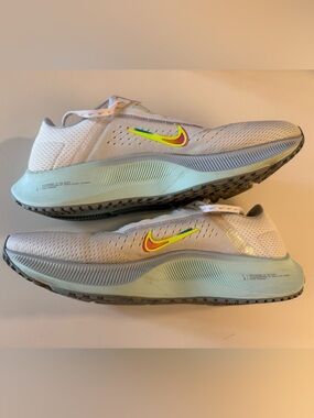 Nike Air Zoom Pegasus 38 - Summit White Volt, women’s running shoes size 8.5